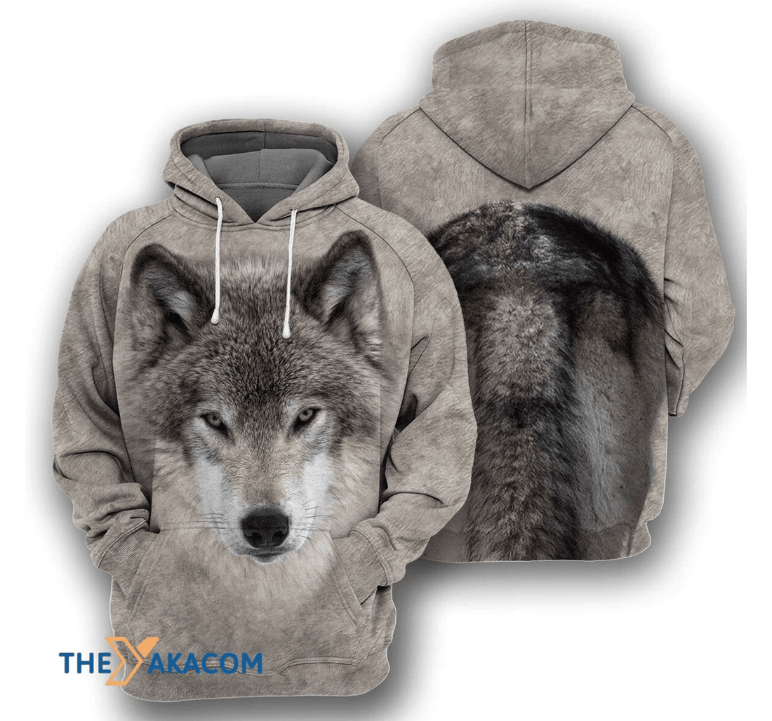 Personalized Wolf Coat - 3D Printed Pullover Hoodie
