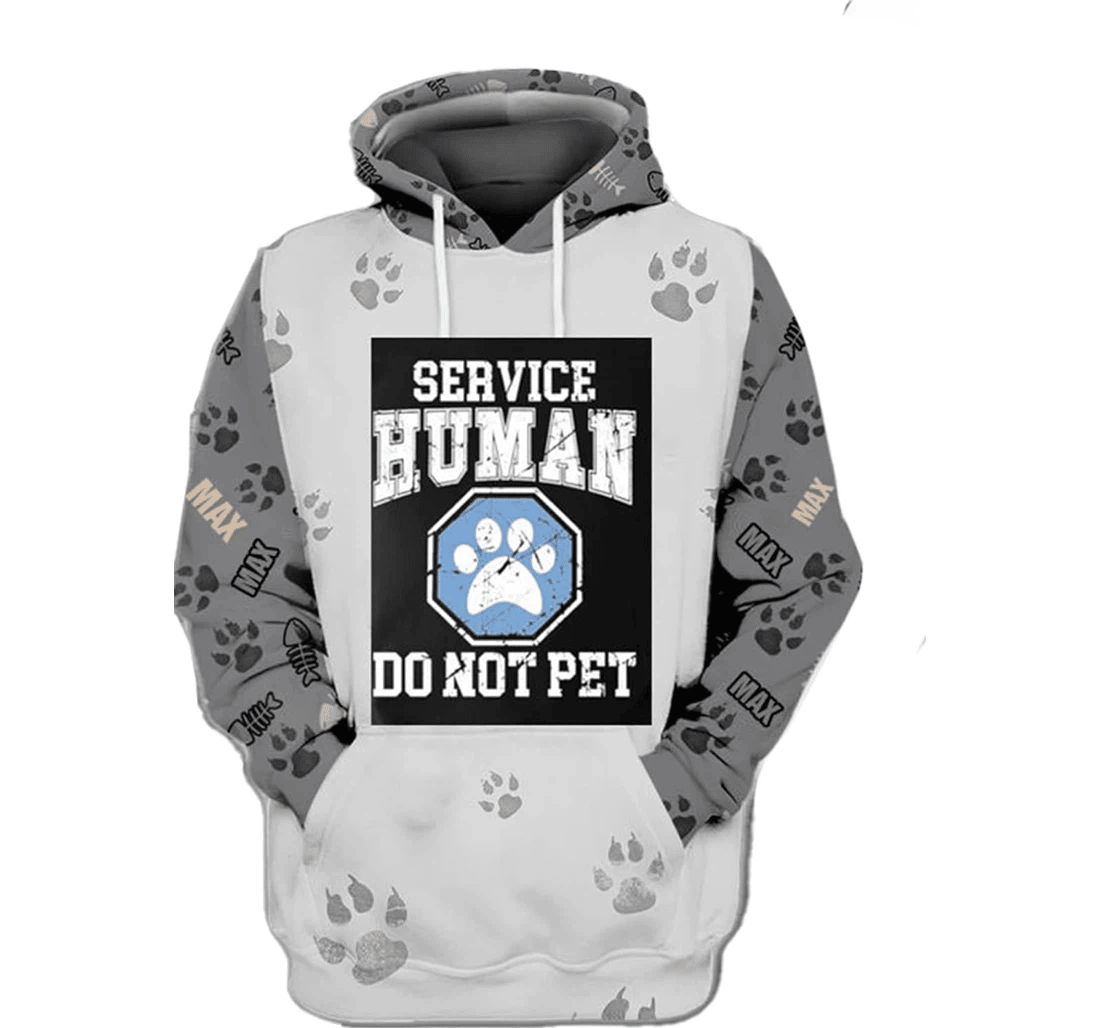 Personalized Do Not Pet - 3D Printed Pullover Hoodie