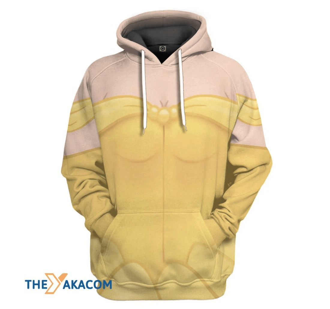 Personalized Bella Princess Custom T Coat - 3D Printed Pullover Hoodie