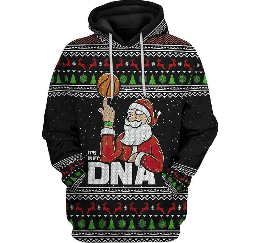 Personalized Xmas - 3D Printed Pullover Hoodie