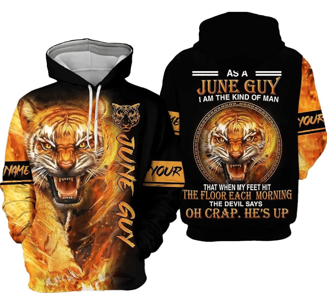 Personalized Lover Tiger - 3D Printed Pullover Hoodie