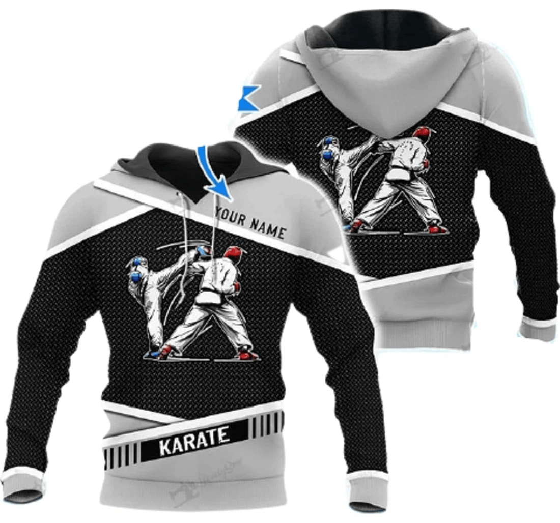 Personalized Karate Family - 3D Printed Pullover Hoodie