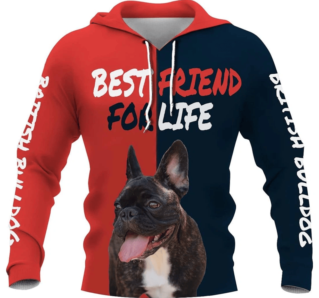Personalized Dogs Best Friend Ss - 3D Printed Pullover Hoodie