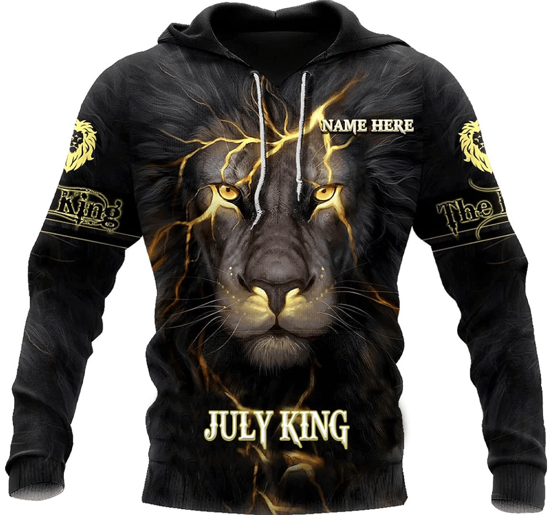 Ts January Custom Name Personalized Name Born In January Lion Birthday - 3D Printed Pullover Hoodie