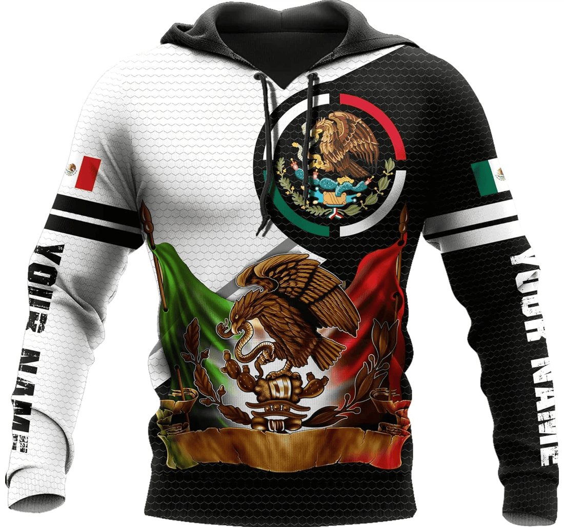 Personalized Eagle Mexico Family - 3D Printed Pullover Hoodie