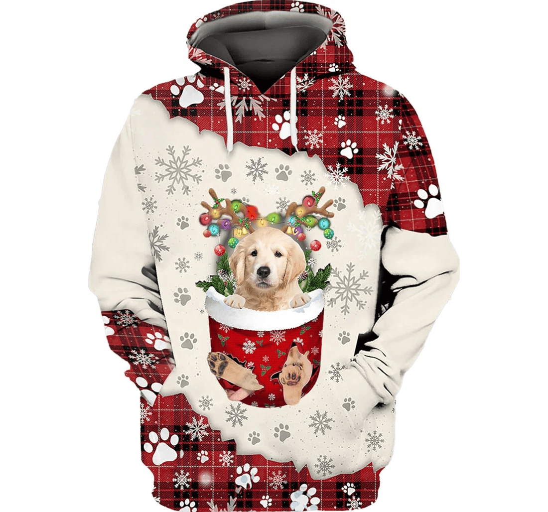 Personalized Dogs In Snow - 3D Printed Pullover Hoodie