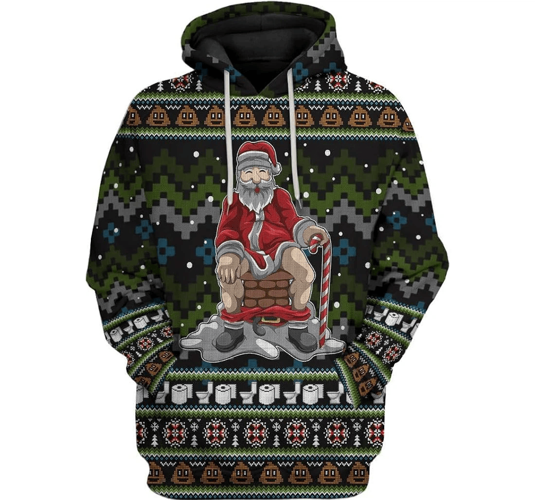 Personalized Xmas - 3D Printed Pullover Hoodie