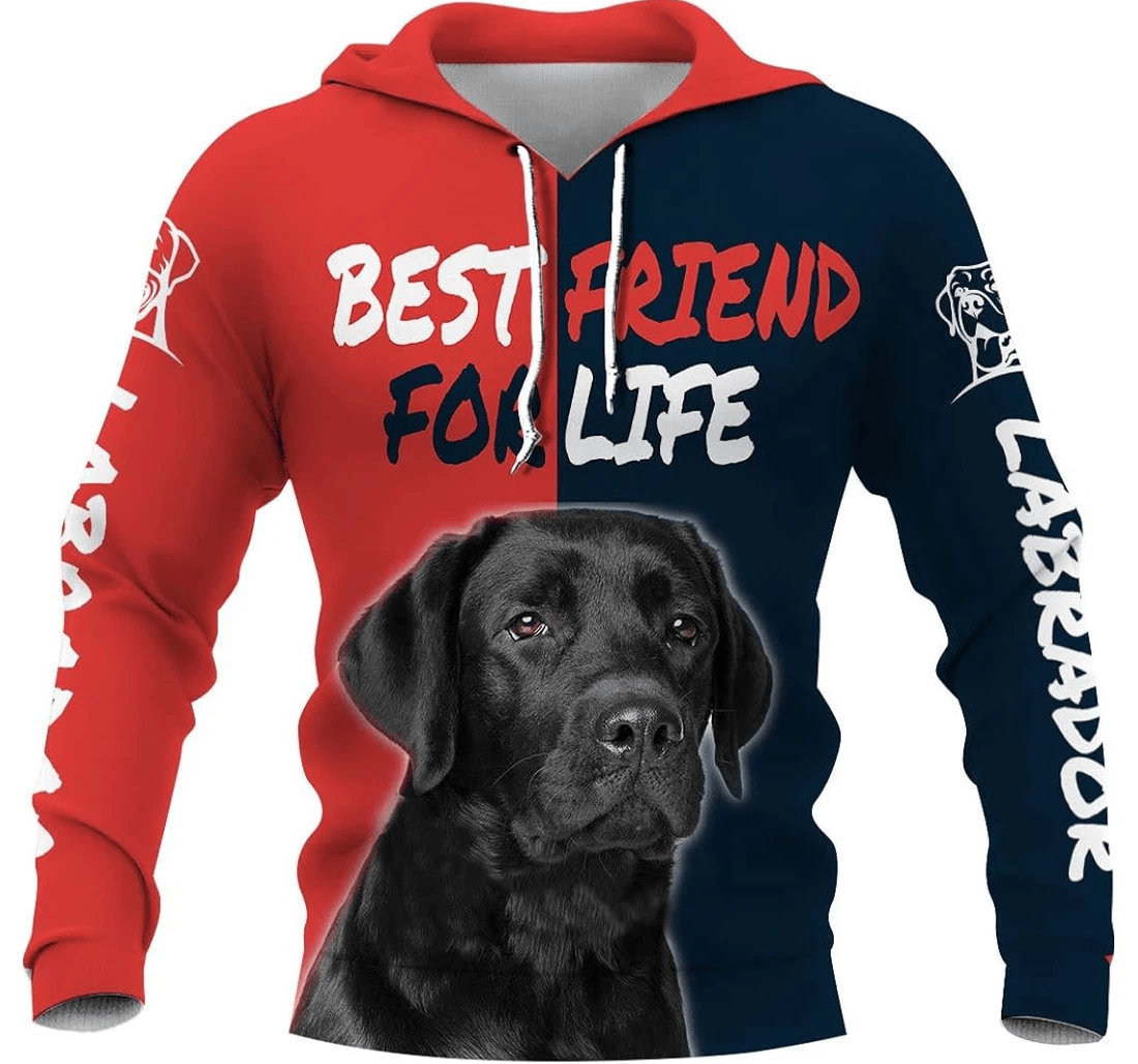 Personalized Dogs Best Friend Ss - 3D Printed Pullover Hoodie