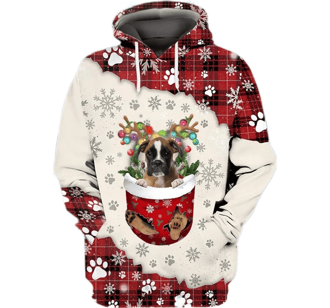 Personalized Dogs In Snow - 3D Printed Pullover Hoodie