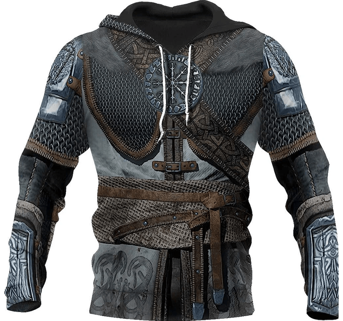 Personalized Viking Halloween Cosplay - 3D Printed Pullover Hoodie