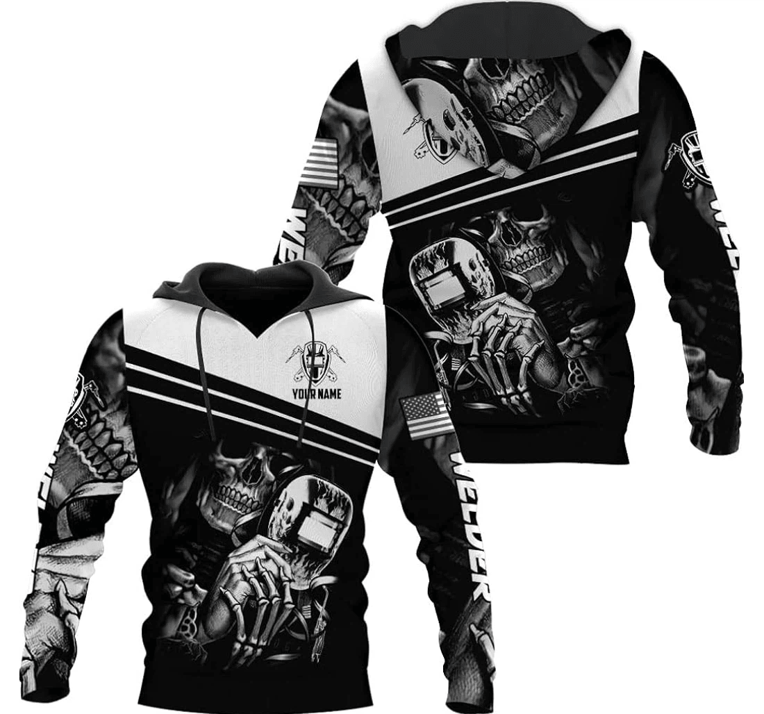 Personalized Welder Personalized Welders Welding - 3D Printed Pullover Hoodie