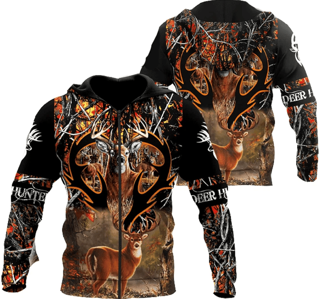 Personalized Deer Hunting Amazing Life - 3D Printed Pullover Hoodie