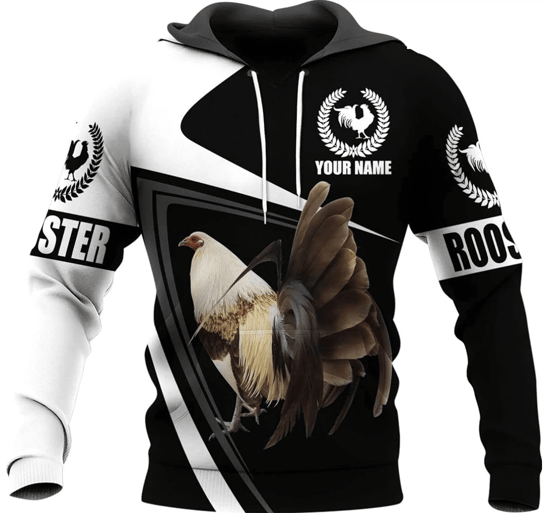 Personalized Rooster Rooster Lovers Family - 3D Printed Pullover Hoodie