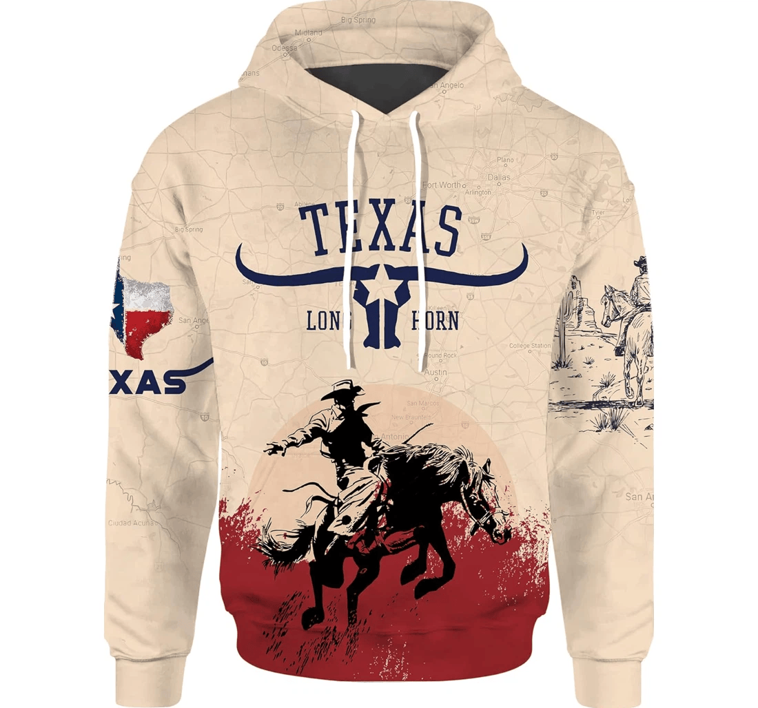 Personalized American Usa States - 3D Printed Pullover Hoodie