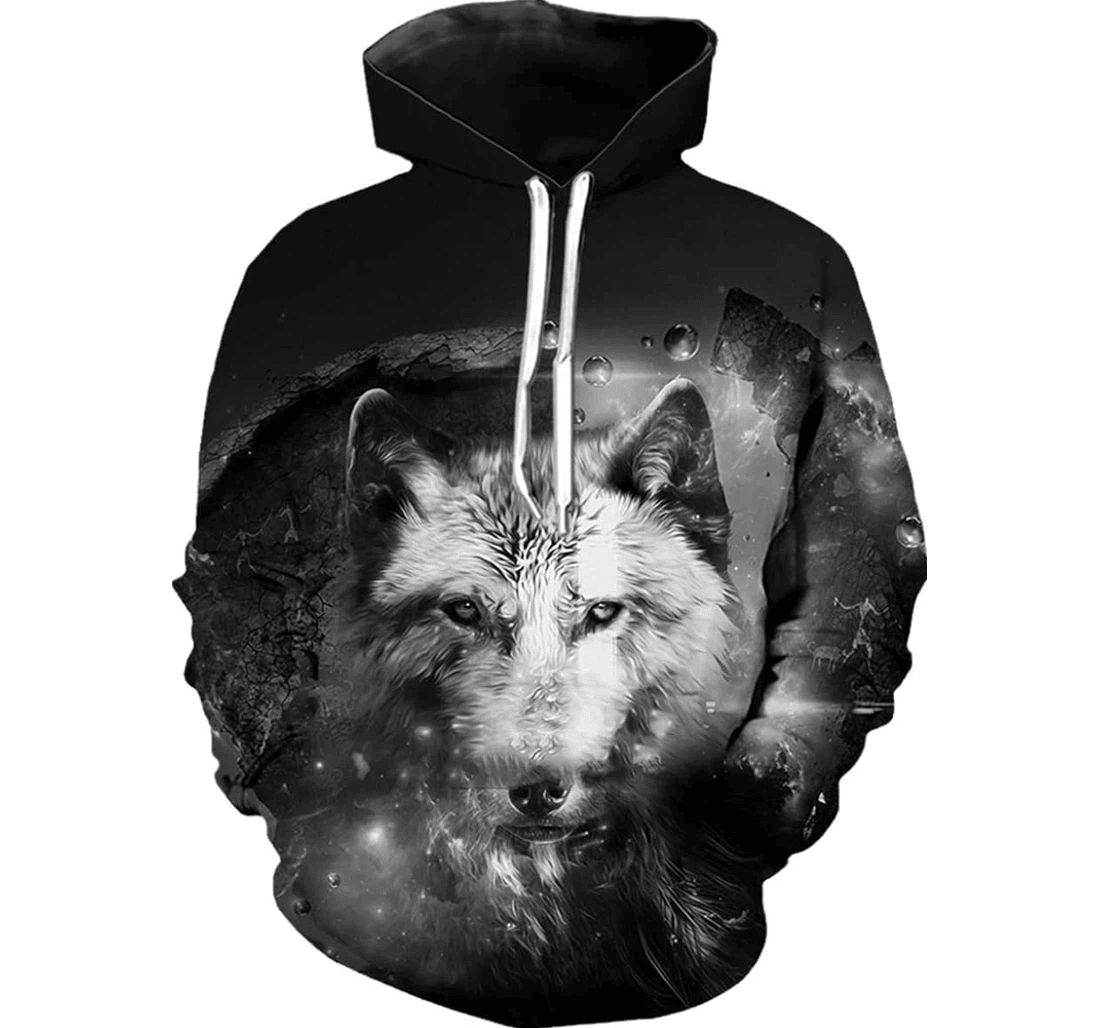 Personalized Animal Wolf Harajuku Sportswear - 3D Printed Pullover Hoodie