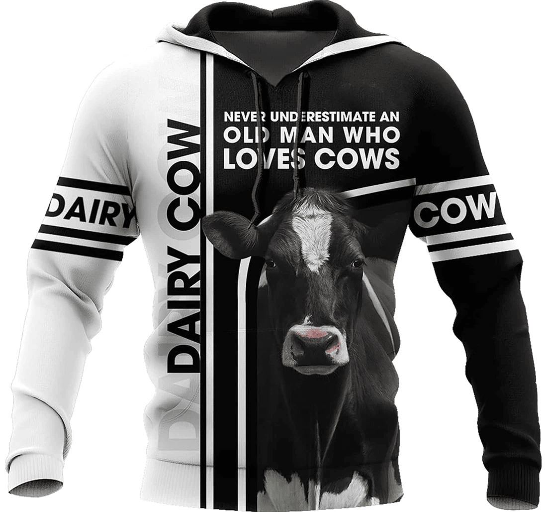 Personalized Cow Lovers Birthday Christmas Series - 3D Printed Pullover Hoodie