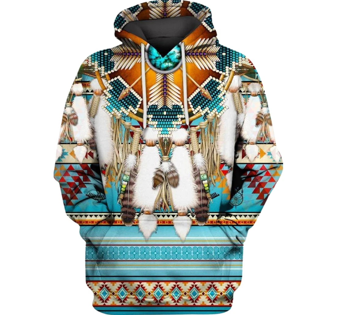 Personalized Native American Birthday Christmas - 3D Printed Pullover Hoodie