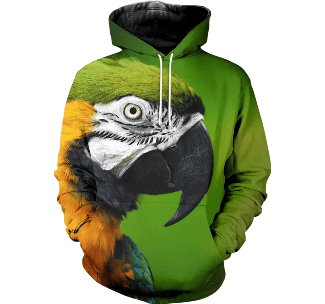 Personalized Parrot Lover Birthday Christmas - 3D Printed Pullover Hoodie