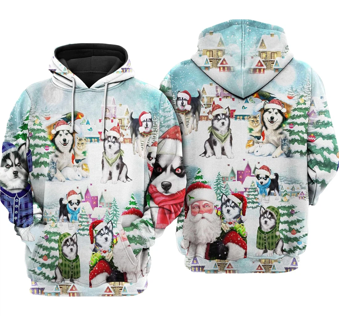 Personalized Animals Christmas Birthday Christmas Sr - 3D Printed Pullover Hoodie