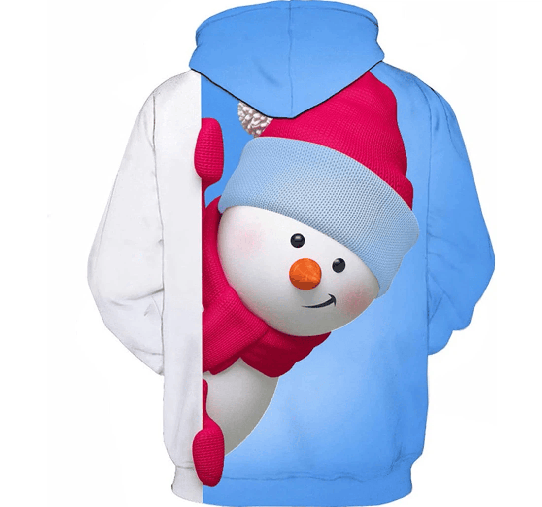 Personalized Christmas Tops Blouse - 3D Printed Pullover Hoodie