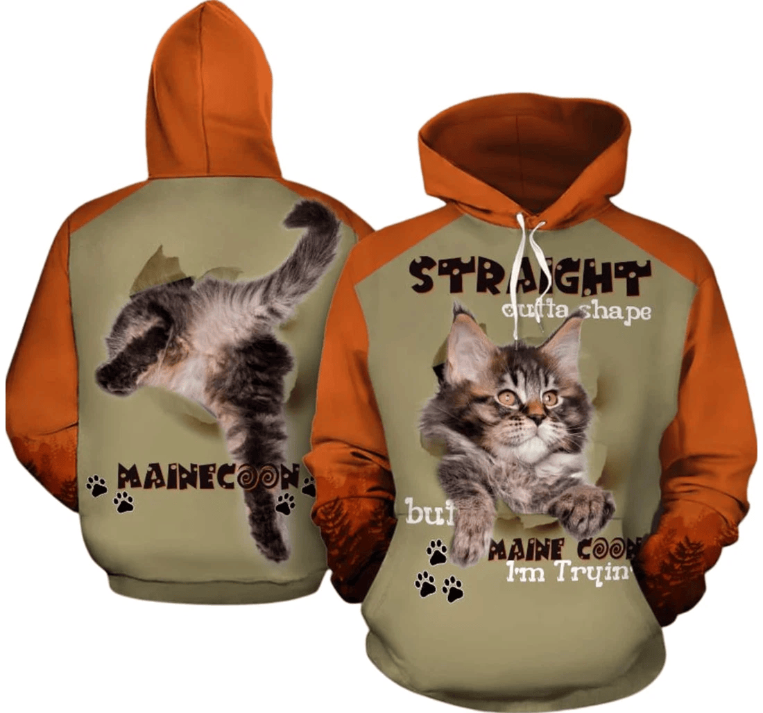 Personalized Orange Pet Birthday Christmas - 3D Printed Pullover Hoodie