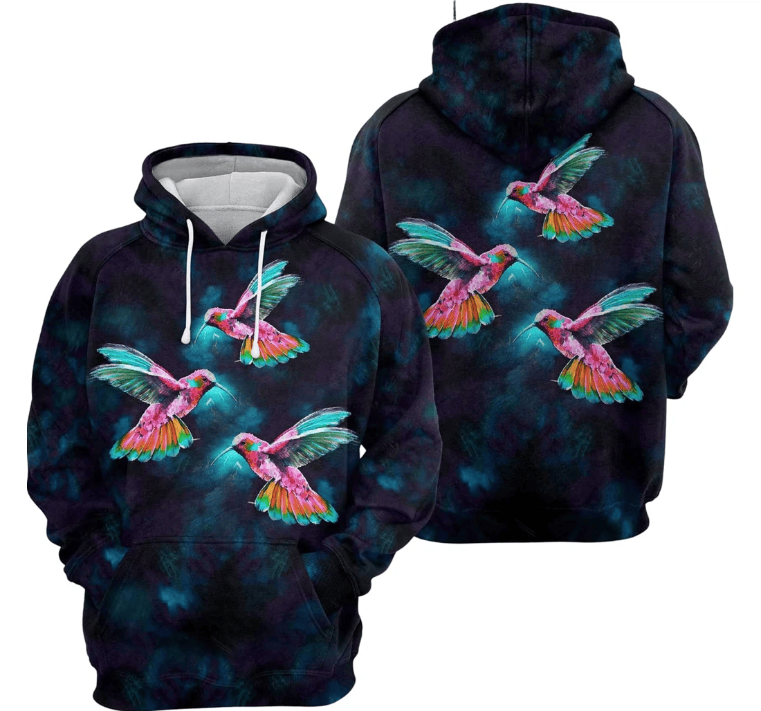 Personalized Hummingbird Lover Birthday Christmas - 3D Printed Pullover Hoodie