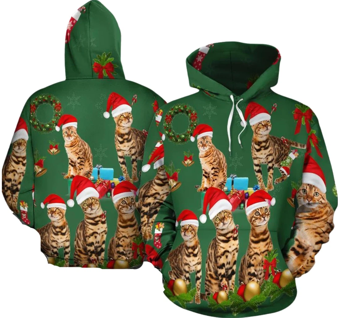 Personalized Green Pet Christmas Birthday Christmas - 3D Printed Pullover Hoodie