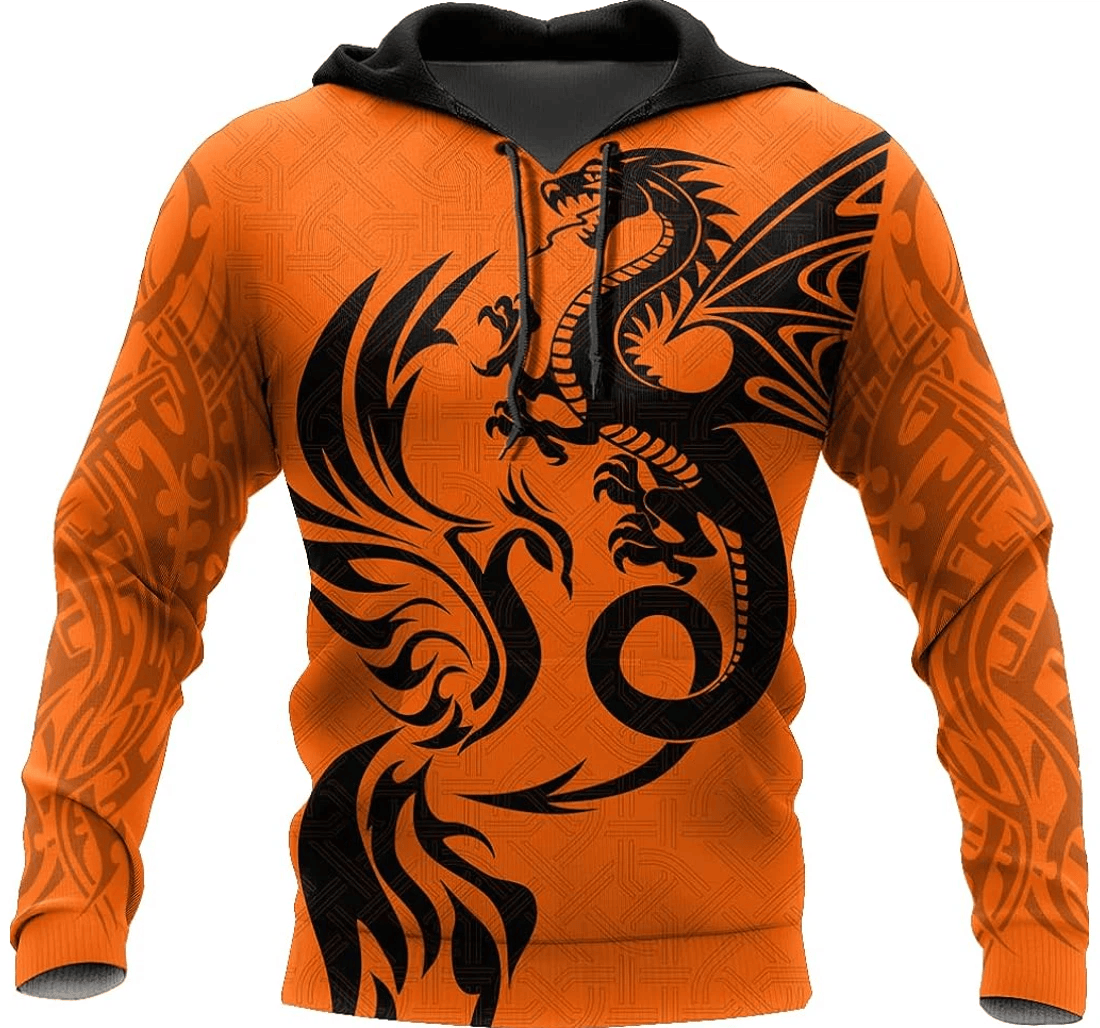 Personalized Dragon Lovers Birthday Christmas Animals - 3D Printed Pullover Hoodie