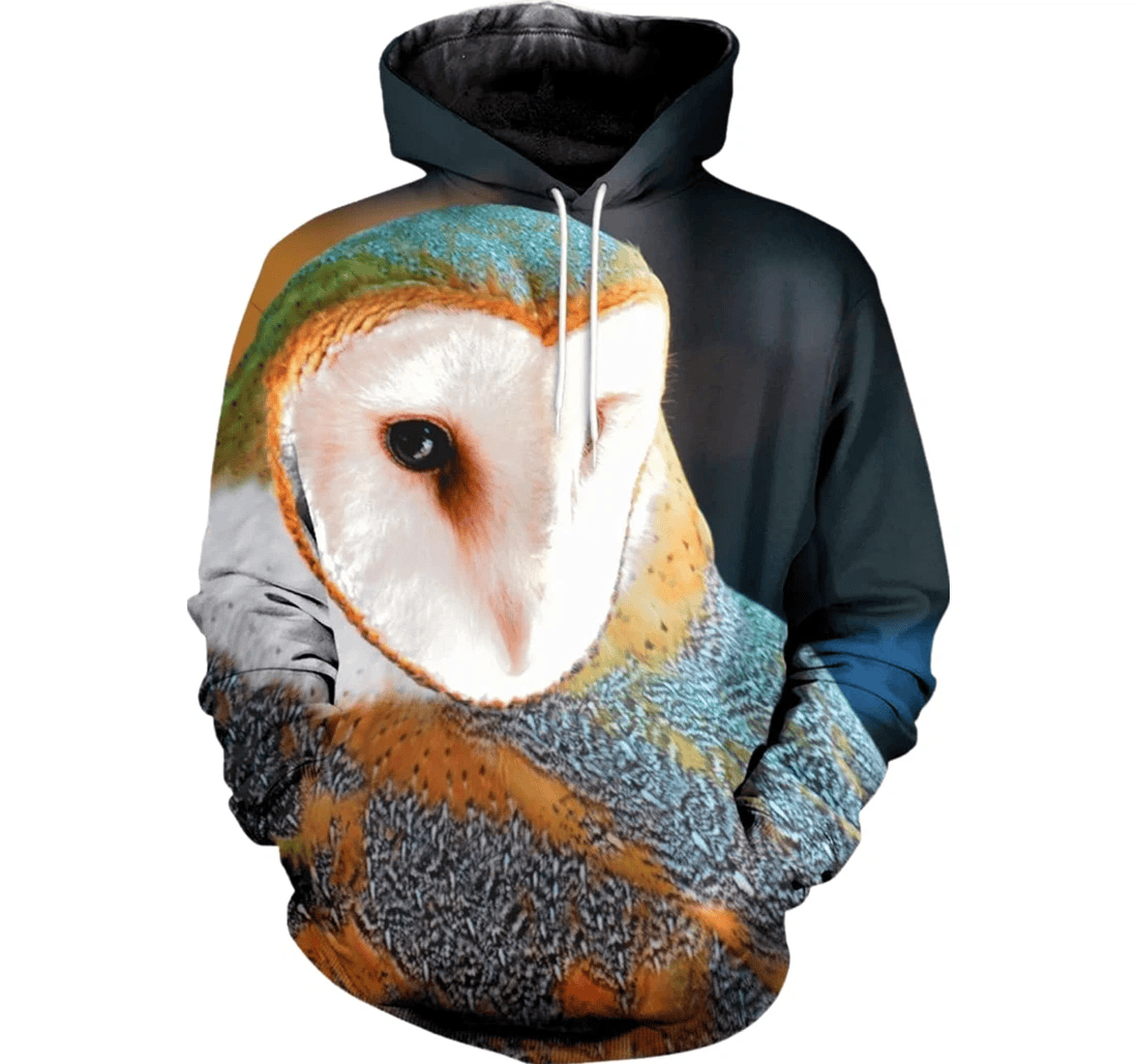 Personalized Owl Lover Birthday Christmas - 3D Printed Pullover Hoodie