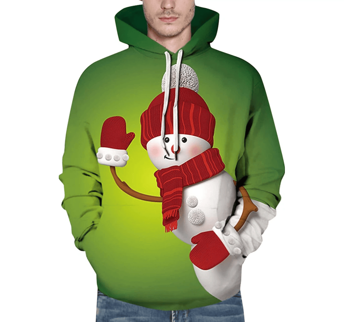 Personalized Dudubaby Christmas Tree Christmas Christmas Loose Wothin - 3D Printed Pullover Hoodie