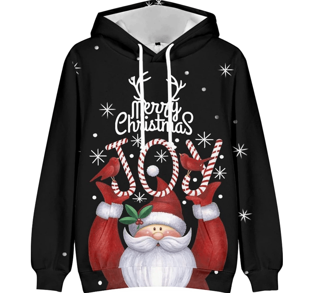 Personalized Dudubaby Christmas Christmas Christmas Loose Wolong Sleeve - 3D Printed Pullover Hoodie