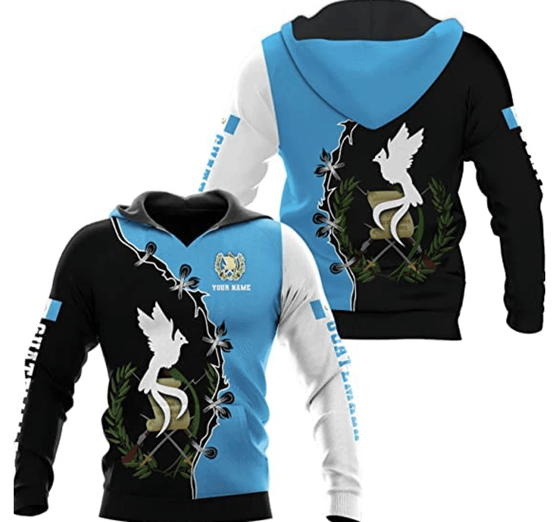 Personalized Name Guatemala Guatemalan Prides Collection - 3D Printed Pullover Hoodie