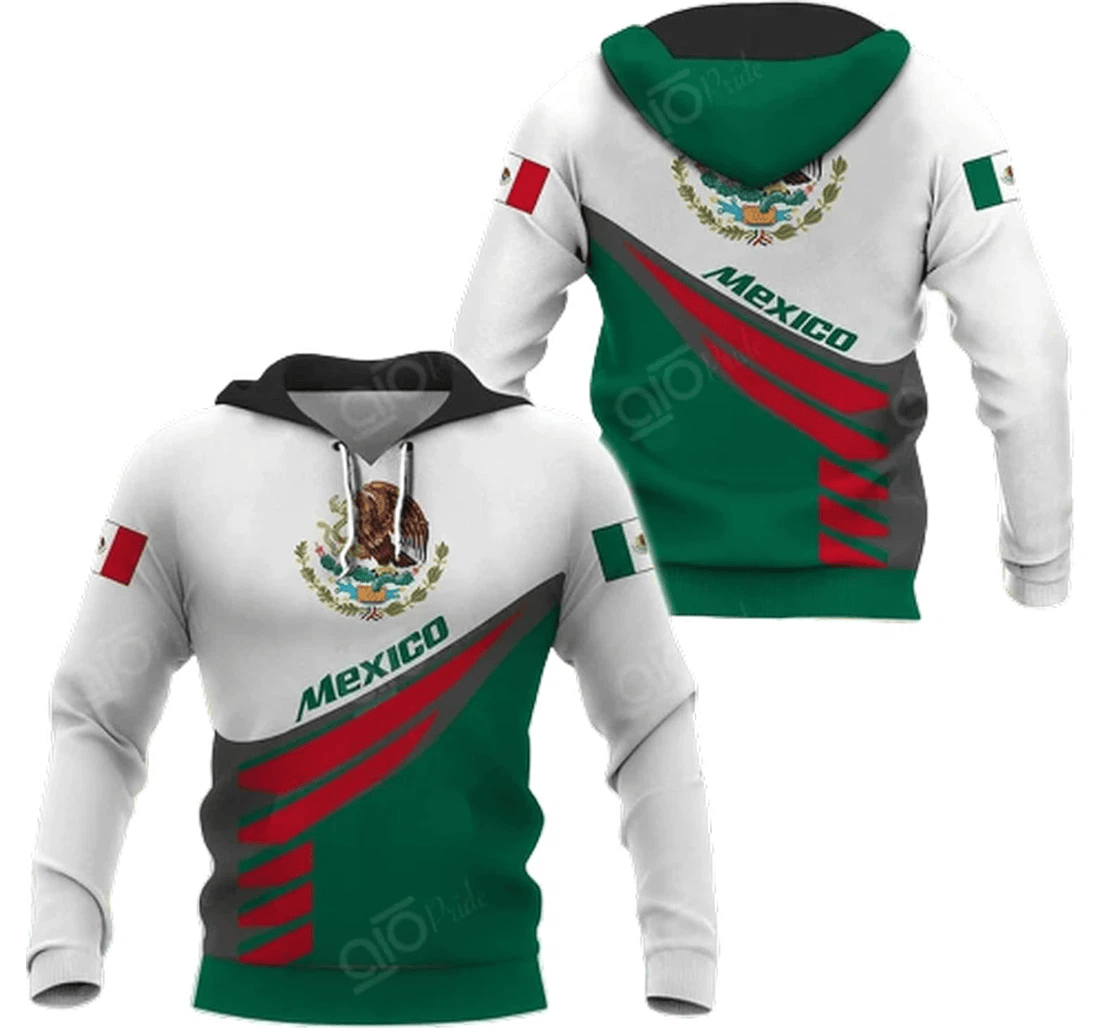 Personalized Mexico Eagle Family - 3D Printed Pullover Hoodie