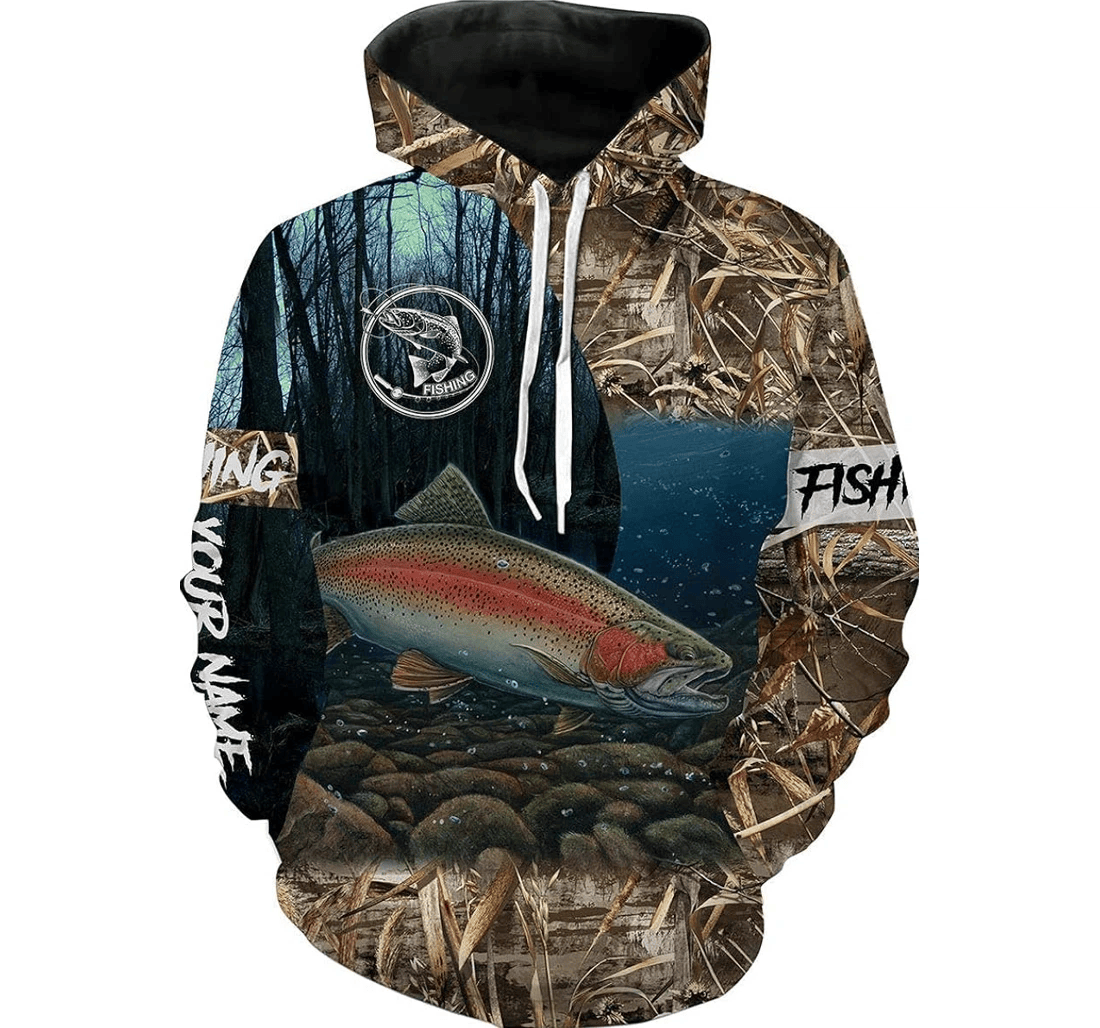 Personalized Custom Hunting Fishing Personalized - 3D Printed Pullover Hoodie