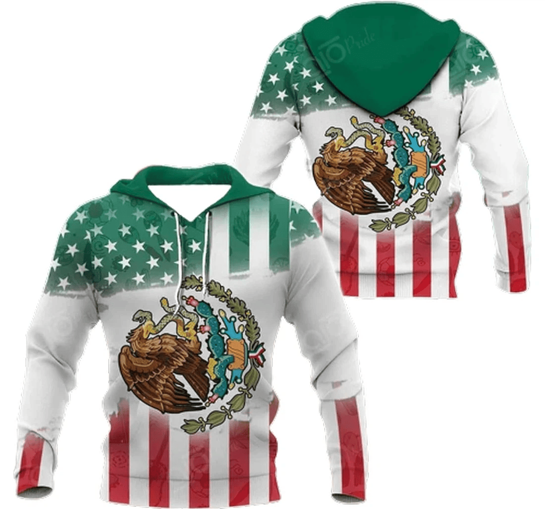 Personalized Mexico Family - 3D Printed Pullover Hoodie