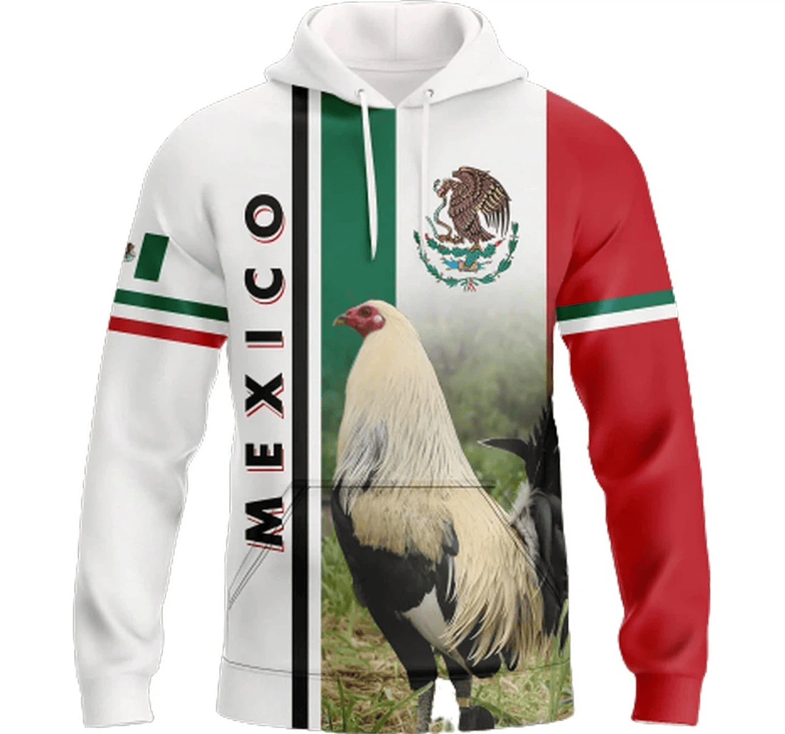 Personalized Mexico Rooster Pattern Family - 3D Printed Pullover Hoodie