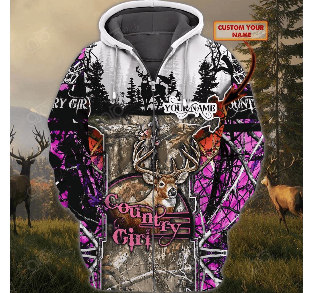 Personalized Hunting Personalized Name - 3D Printed Pullover Hoodie