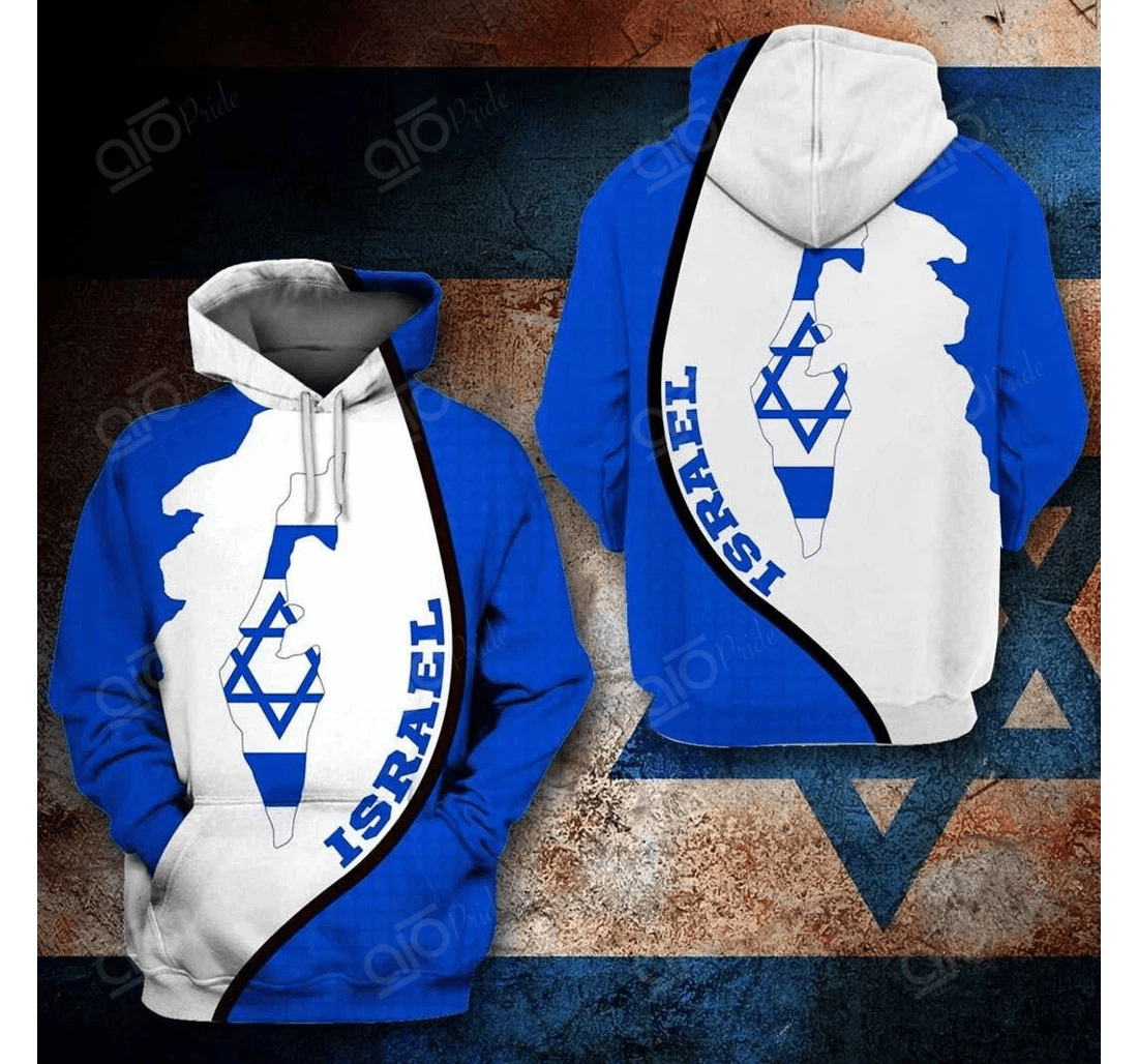 Personalized Israel - 3D Printed Pullover Hoodie