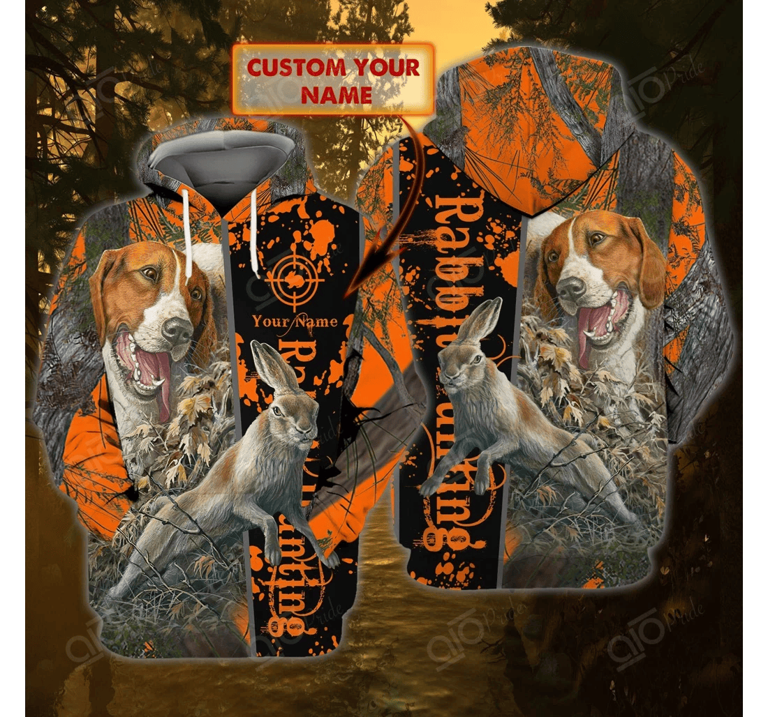 Personalized Dog Hunting Personalized Name - 3D Printed Pullover Hoodie