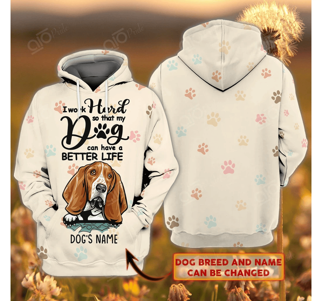 Personalized Custom Name - 3D Printed Pullover Hoodie