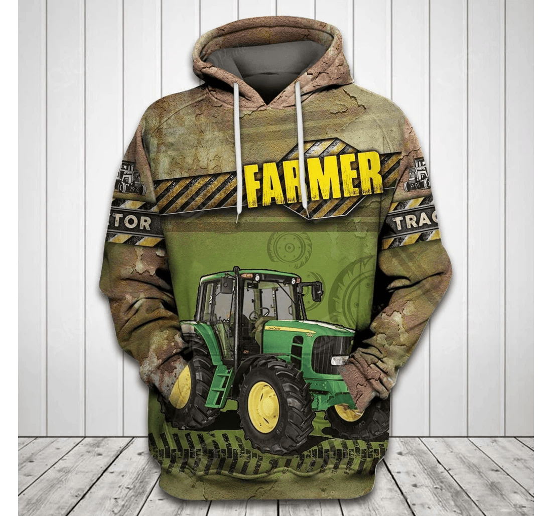 Personalized Tractor - 3D Printed Pullover Hoodie