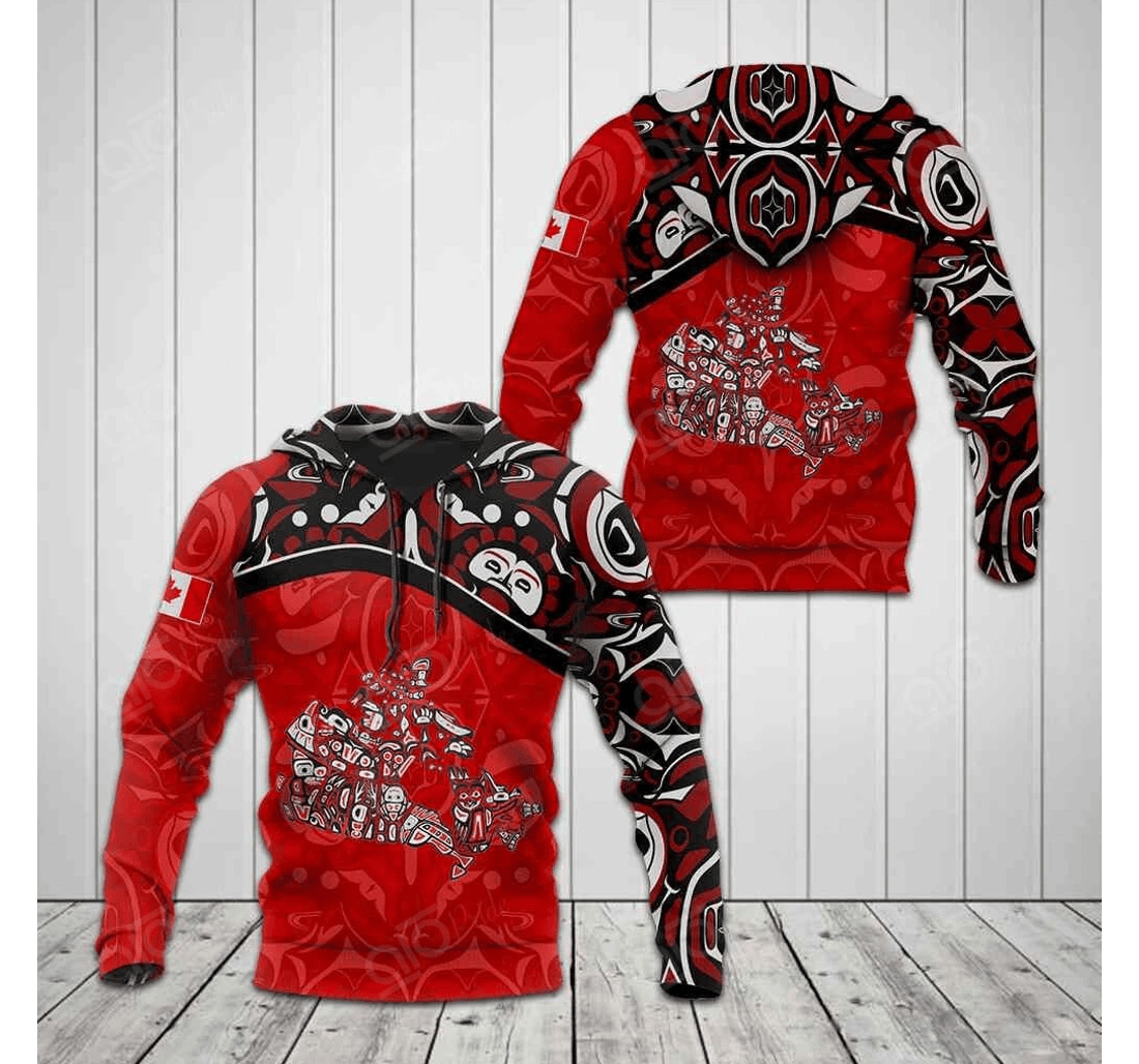 Personalized Canadian - 3D Printed Pullover Hoodie