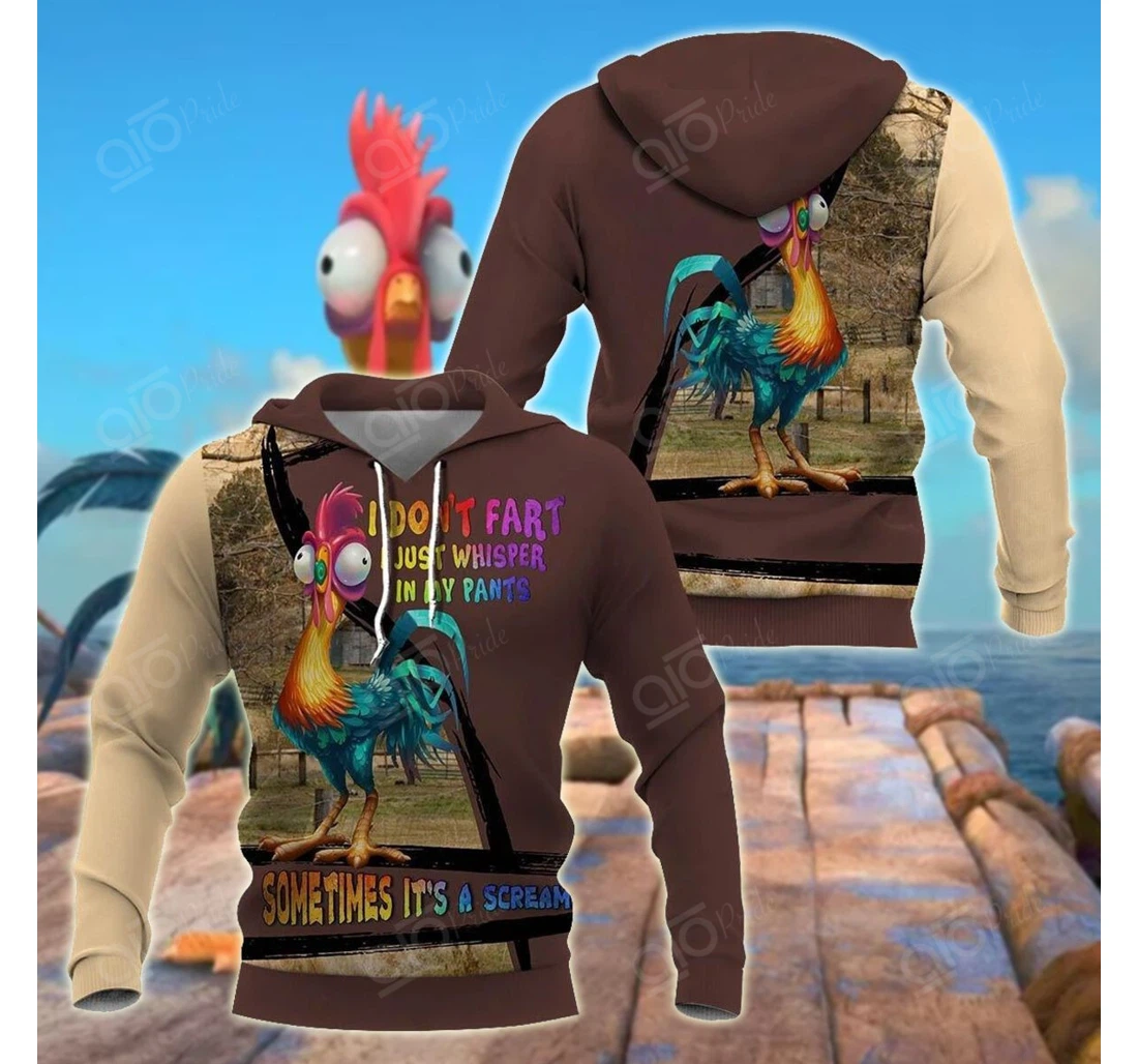 Personalized Chicken - 3D Printed Pullover Hoodie