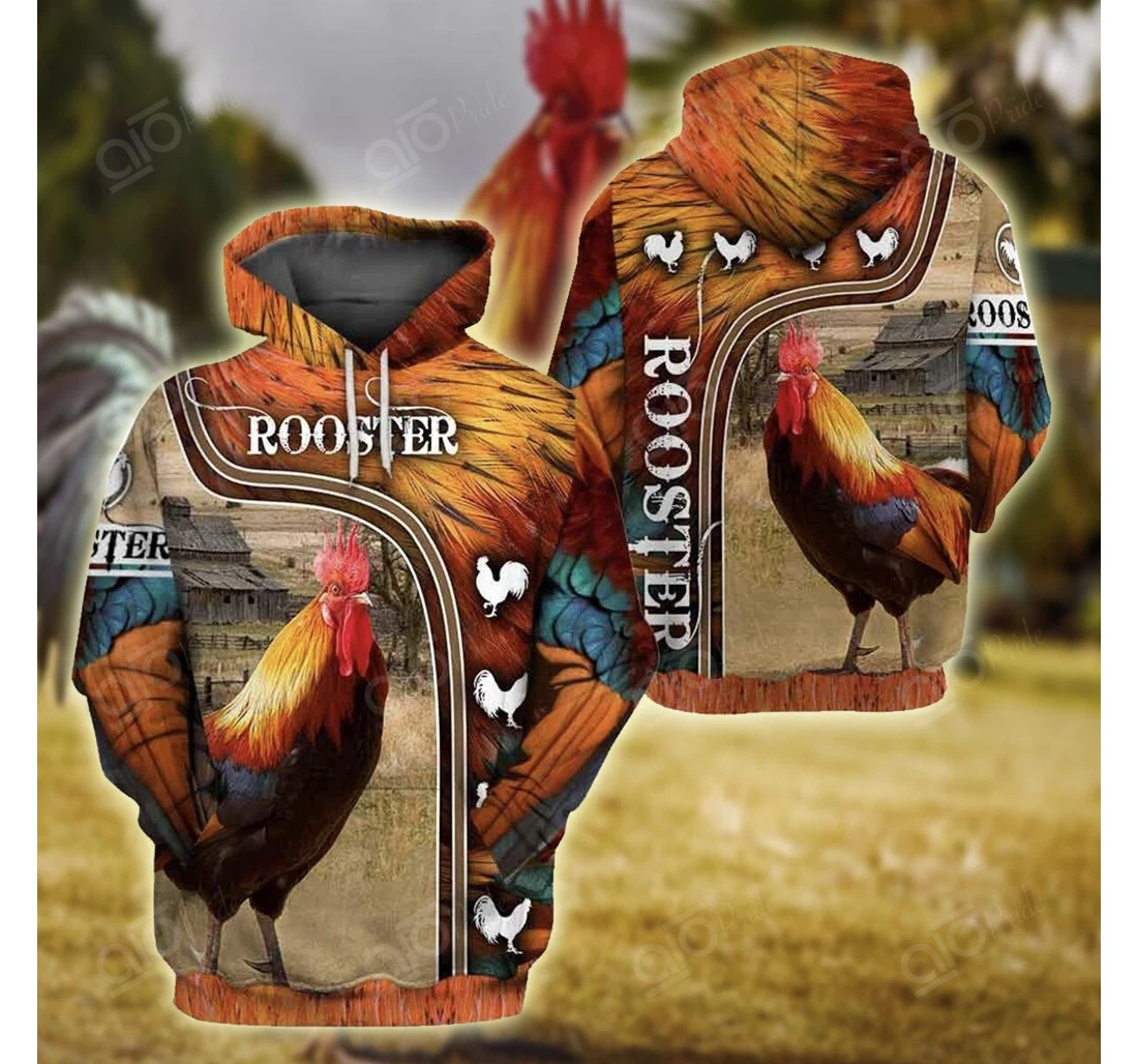 Personalized Rooster - 3D Printed Pullover Hoodie