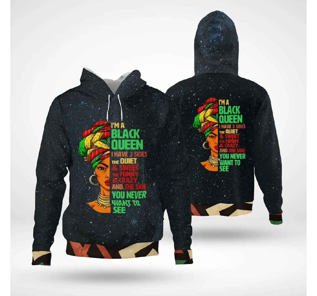 Personalized Queen - 3D Printed Pullover Hoodie