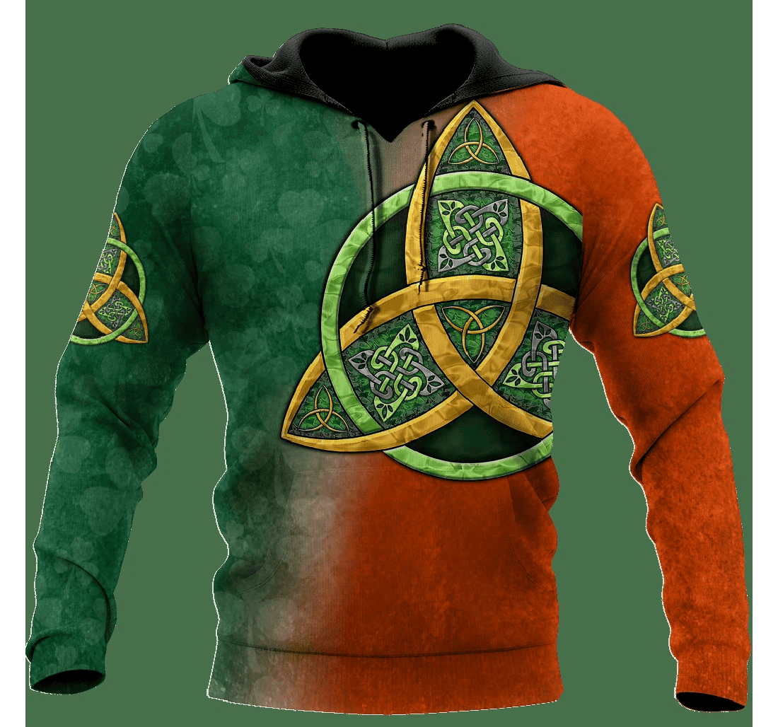 Personalized Irish St Patrick Day Patrick's Day Shamrock - 3D Printed Pullover Hoodie