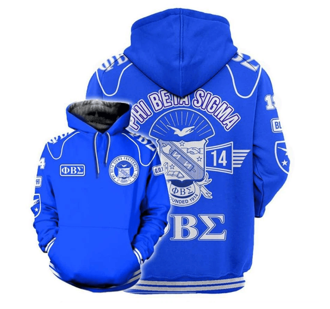 Personalized Phi Beta Sigma Or Up - 3D Printed Pullover Hoodie