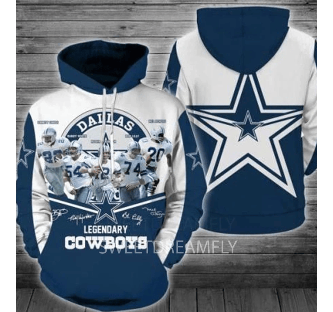 Personalized Cowboys Football Or Up - 3D Printed Pullover Hoodie