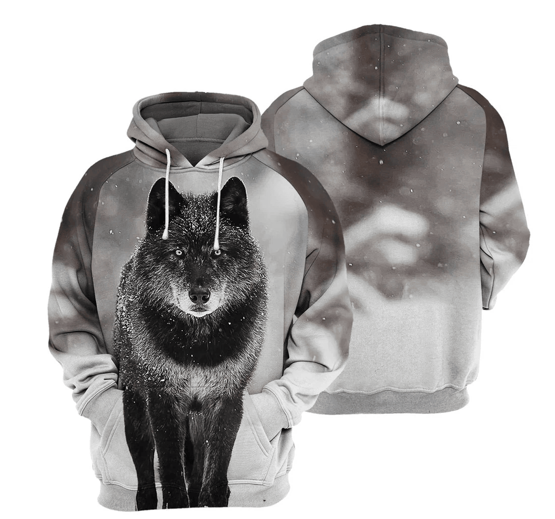 Personalized Wolf - 3D Printed Pullover Hoodie