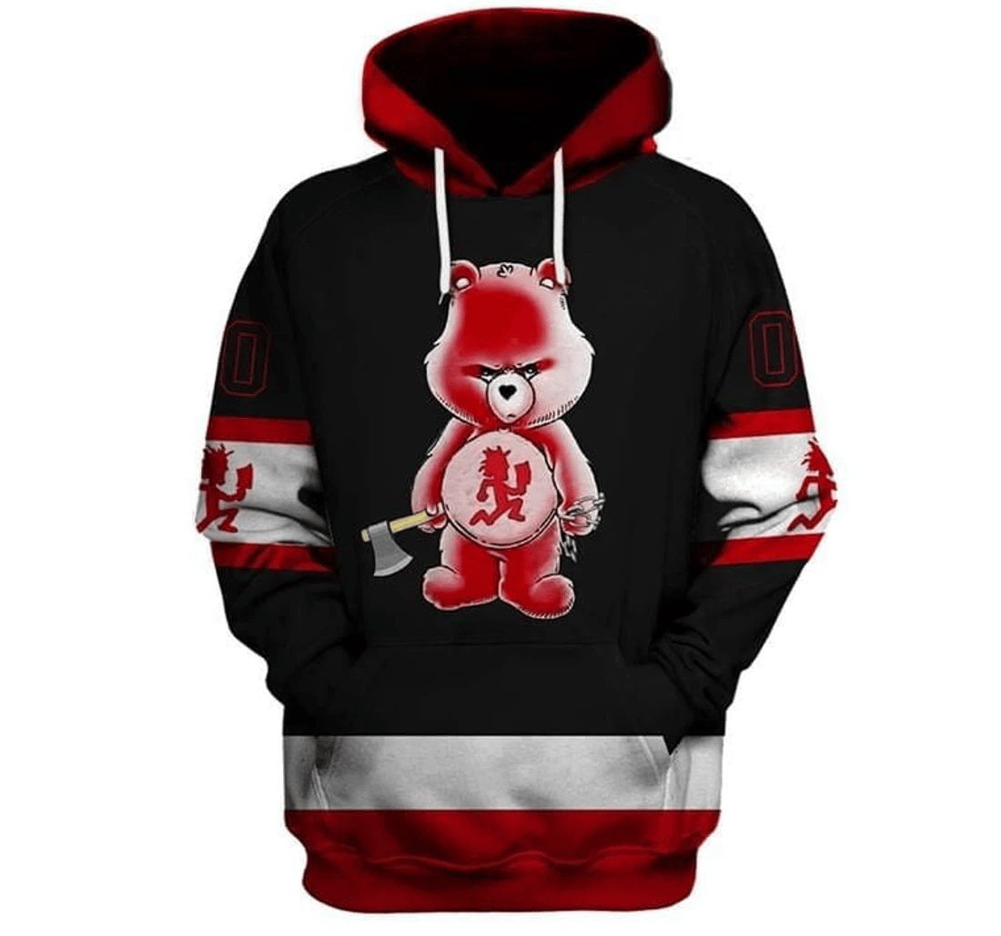 Personalized Psycho Bear Hatchet Juggalo Insane Clown Posse Fan Sweater - 3D Printed Pullover Hoodie